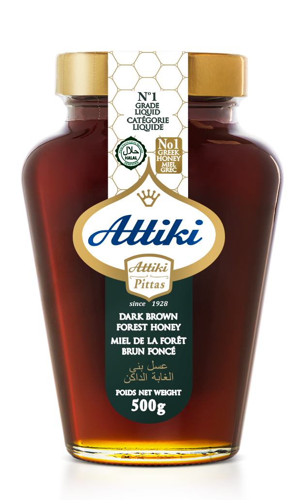 Attiki Dark Brown Forest Honey 330gr