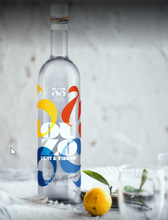 Ouzo - 35n Spiritus fra Kreta