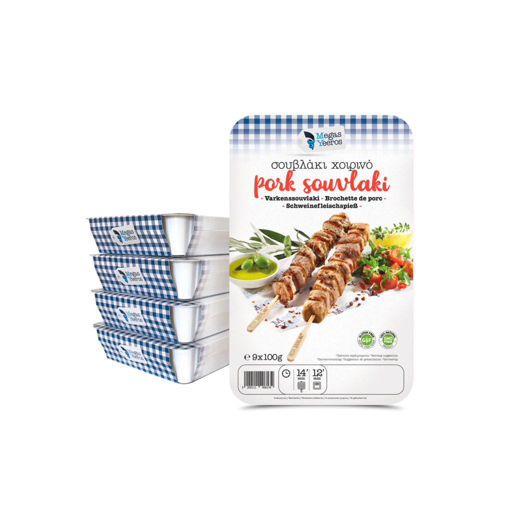 Svinekød Souvlaki 900 gr fra Mega Yeeros