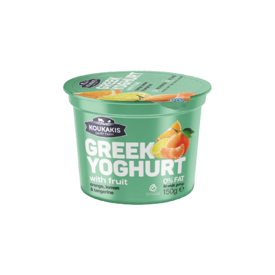Græsk Yoghurt med frugt 0%, Koukakis 150g