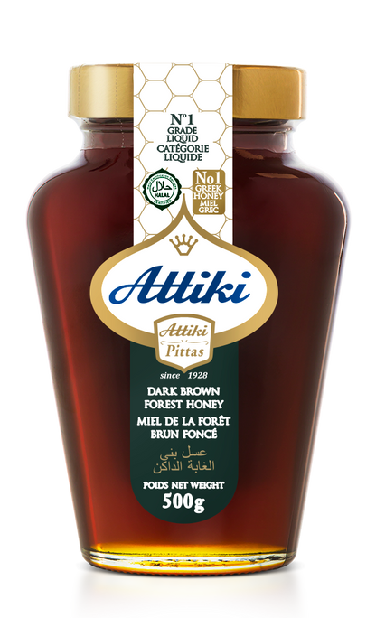 Attiki Dark Brown Forest Honey 330gr