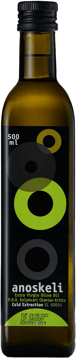 Olivenolie, 500 mL, fra landsbyen Anoskeli, Kreta