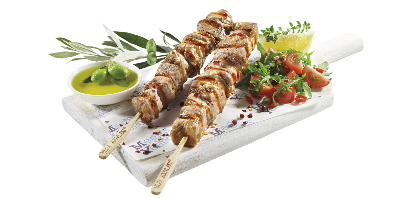 Svinekød Souvlaki 900 gr fra Mega Yeeros