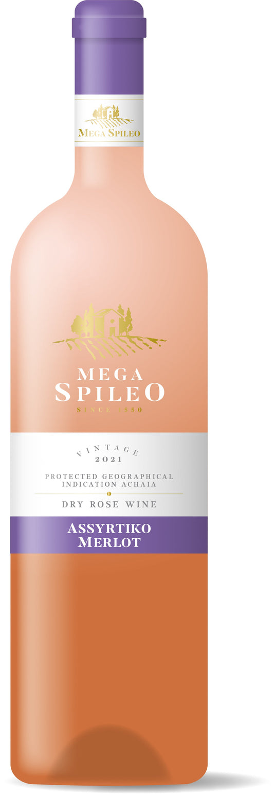 Mega Spileo Assyrtiko Merlot, Rosé, Achaia, Grækenland